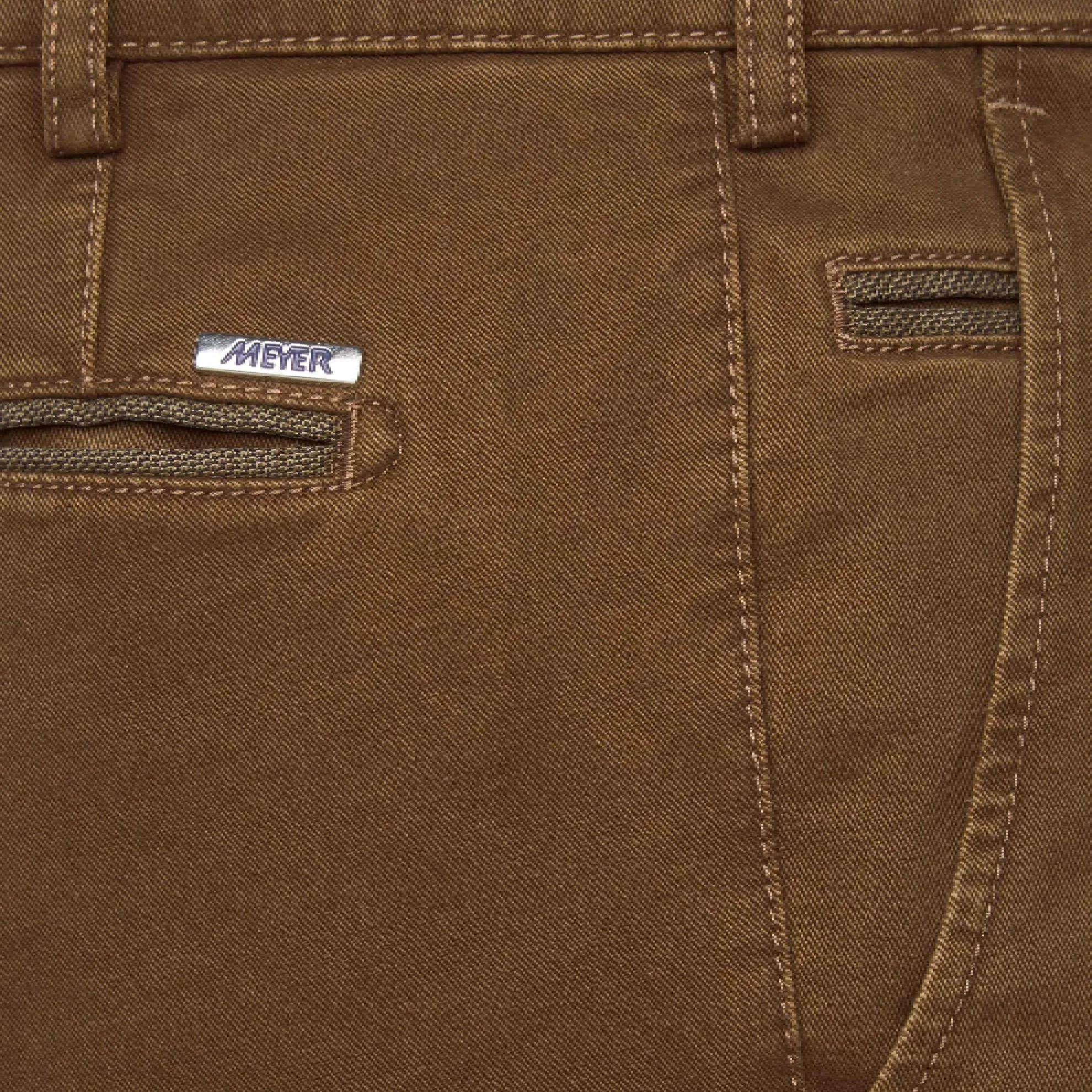 Super Stretch Double-Dye Fine Twill Cotton Chinos / Caramel