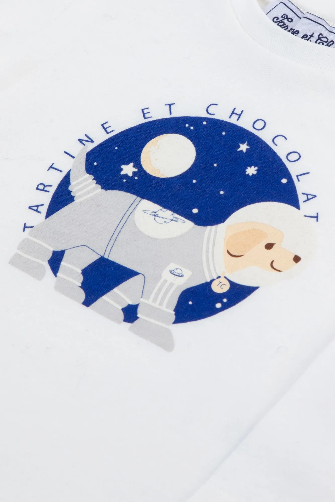 T-shirt - Ecru illustration chien