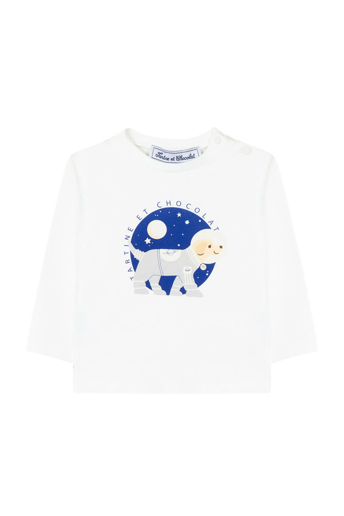 T-shirt - Ecru illustration chien