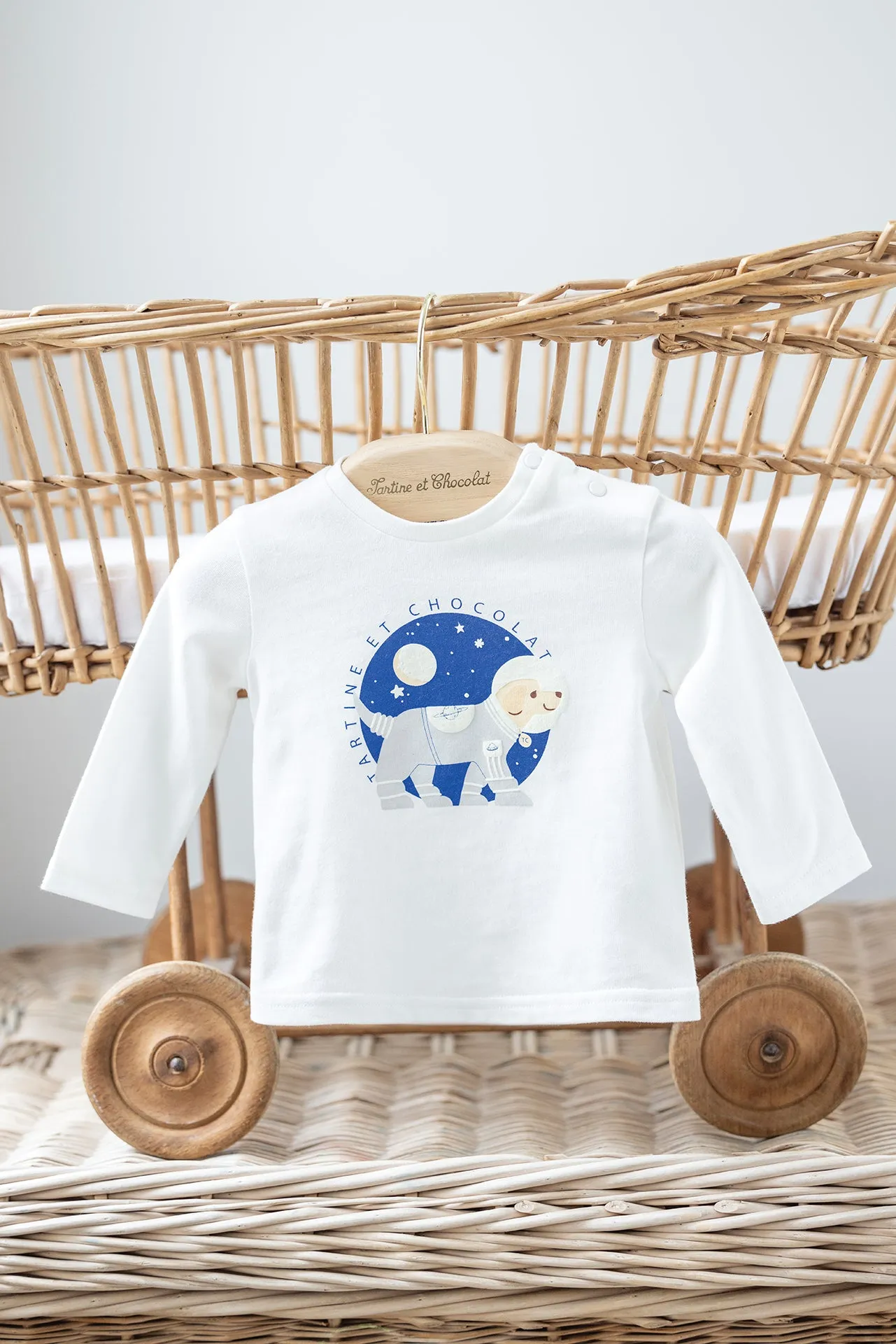 T-shirt - Ecru illustration chien