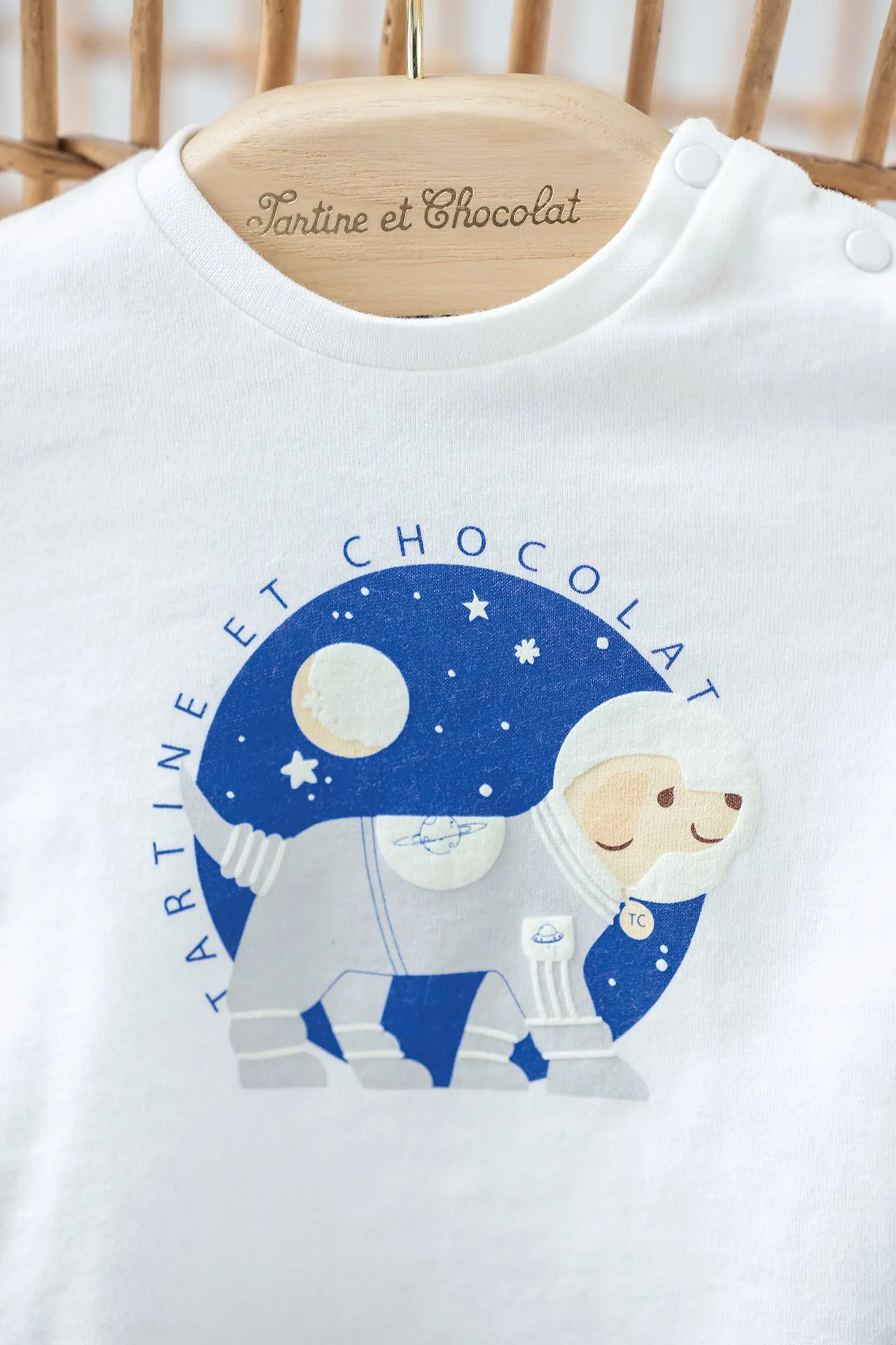 T-shirt - Ecru illustration chien