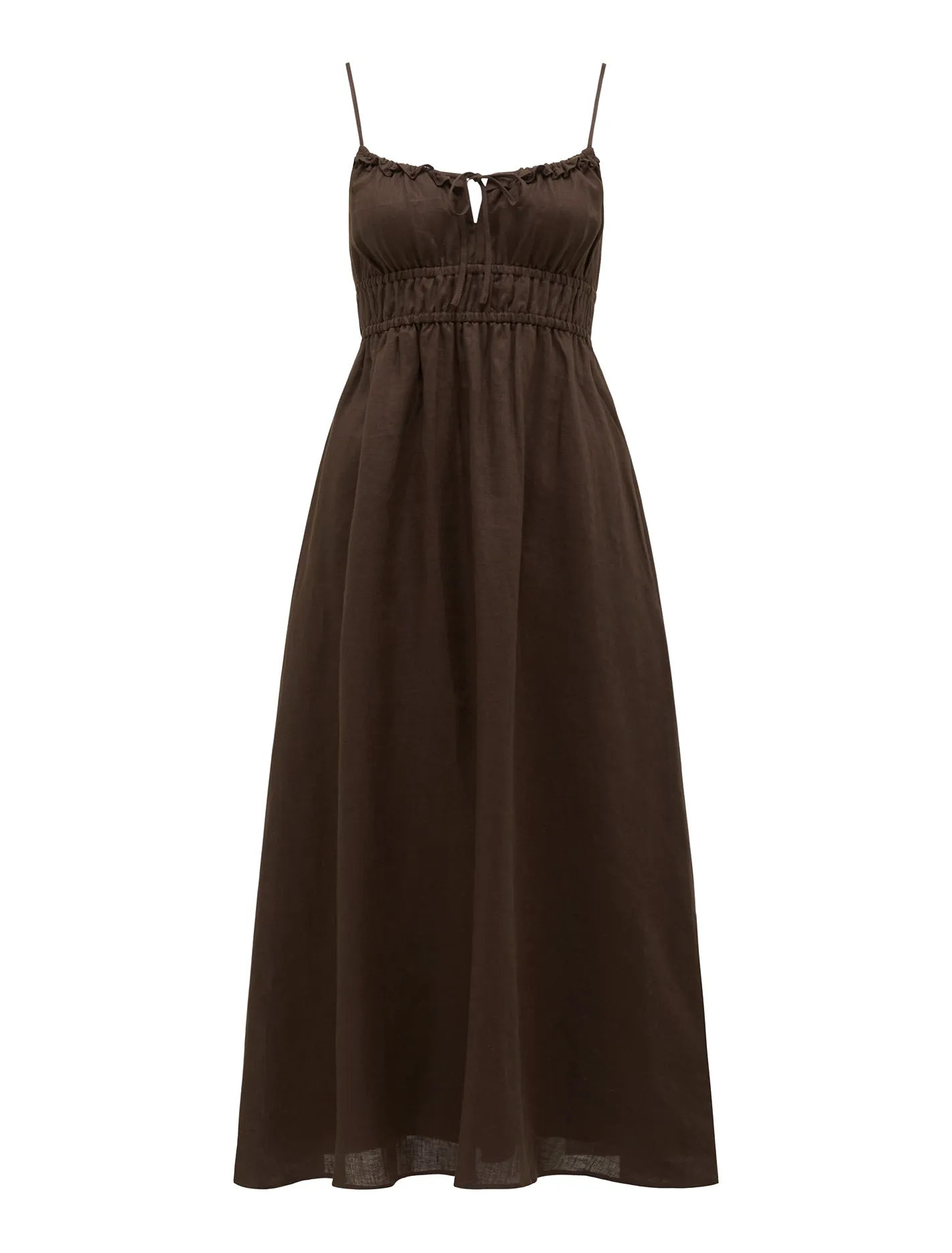 Tay Petite Tie-Up Midi Dress