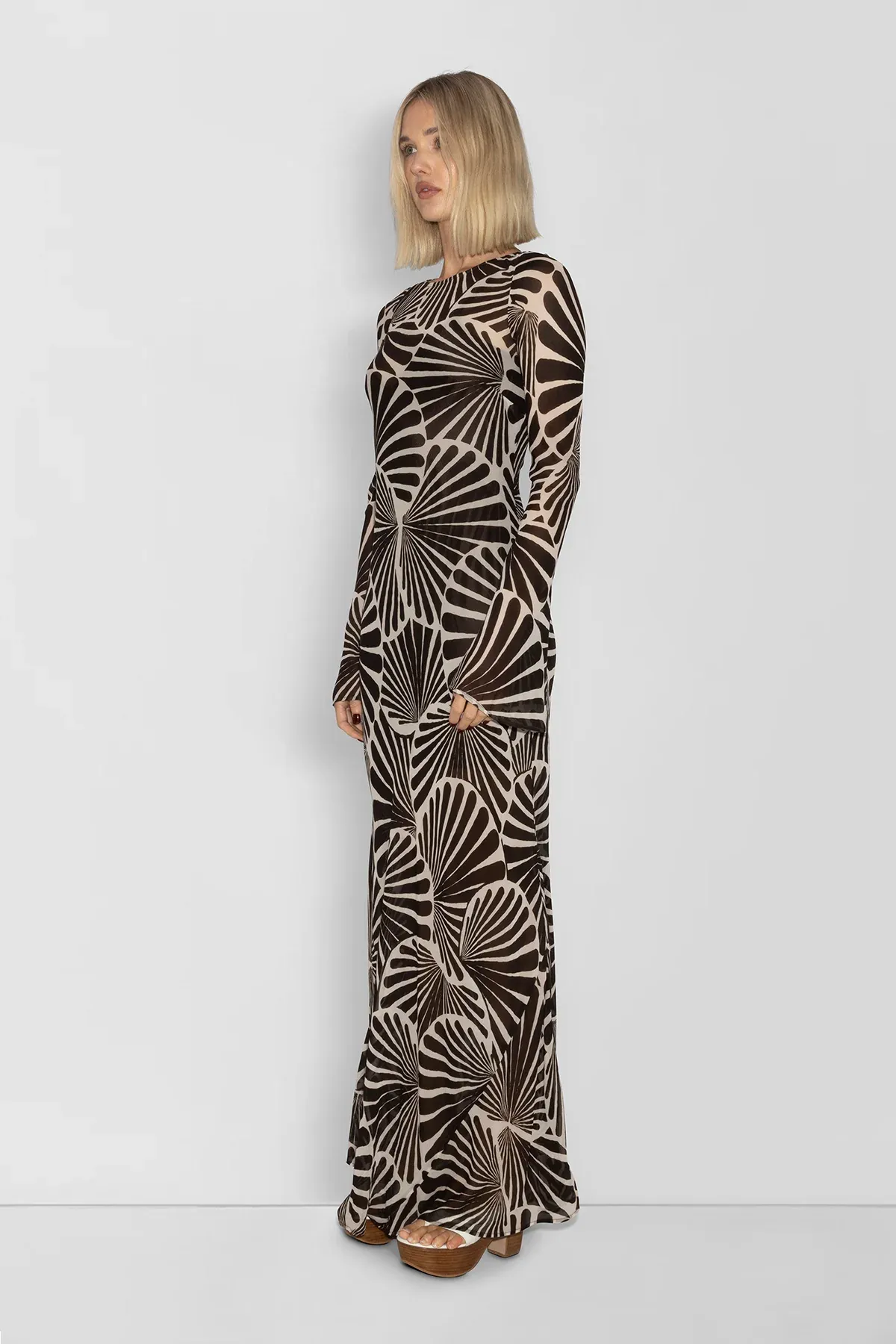 The Wolf Gang Lottie Maxi Dress - Cocoa Shell