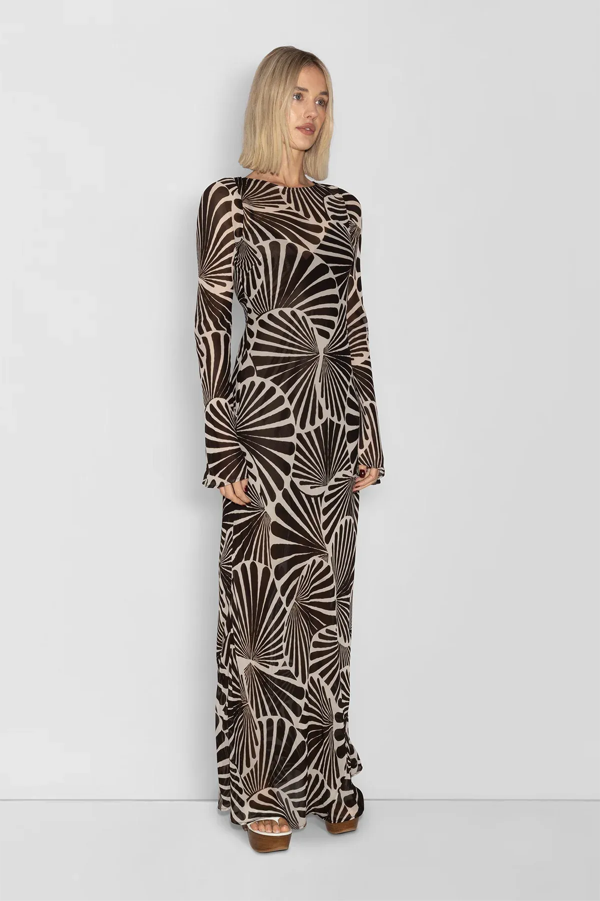 The Wolf Gang Lottie Maxi Dress - Cocoa Shell