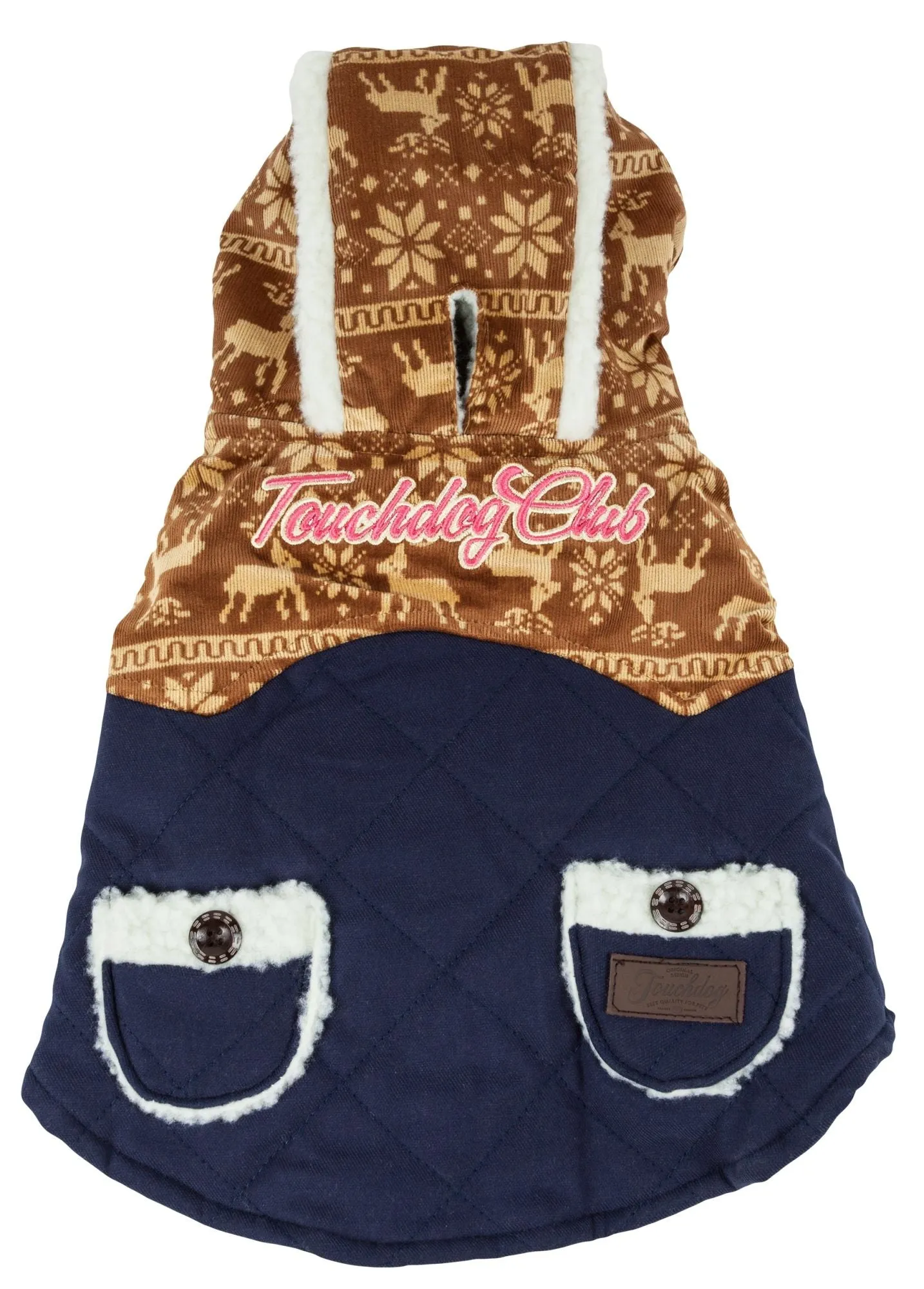 Touchdog Snowadayz Pom Pom Pet Hooded Sweater