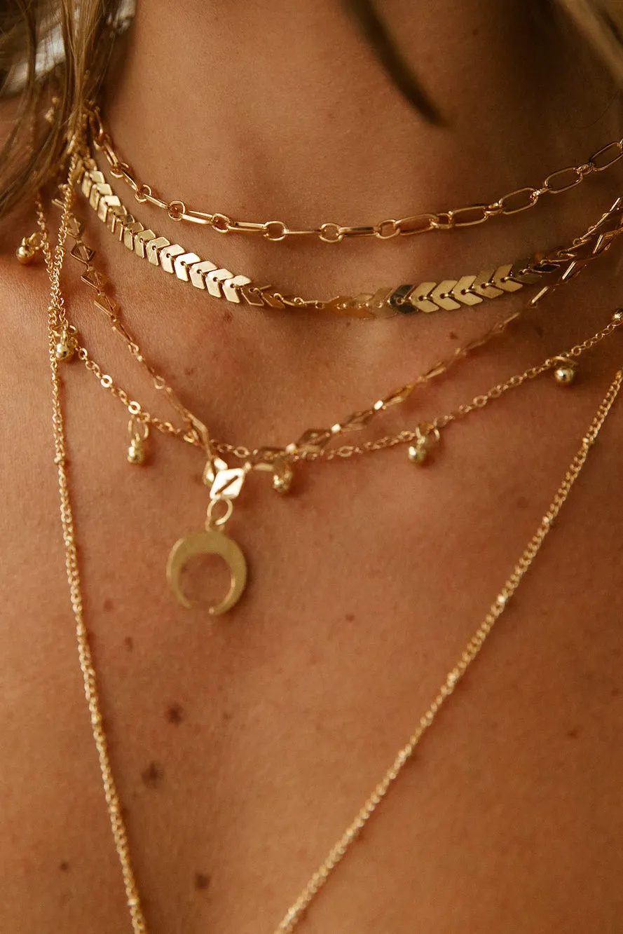 Treasuring You Necklace Gold