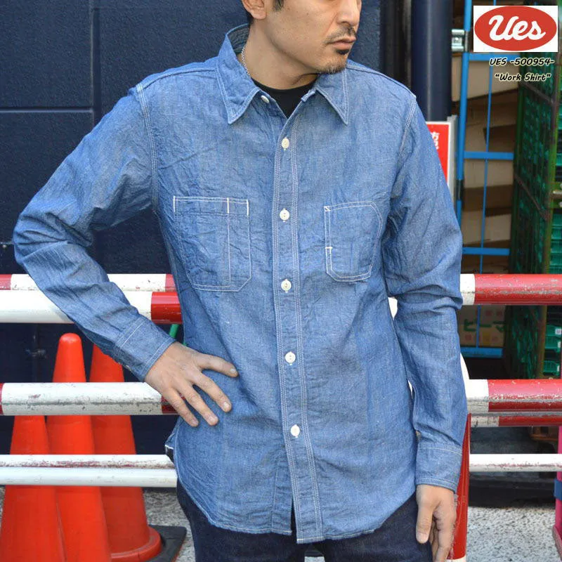 UES "500954" CHAMBRAY WORK SHIRTS