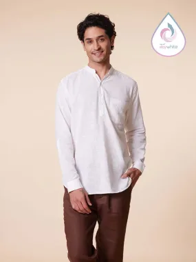 V-Neck Cotton Shirt - Vedic