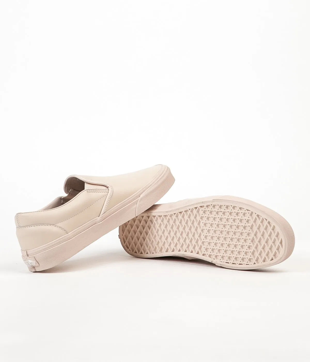 Vans Classic Slip On Leather Shoes - Whisper Pink / Mono