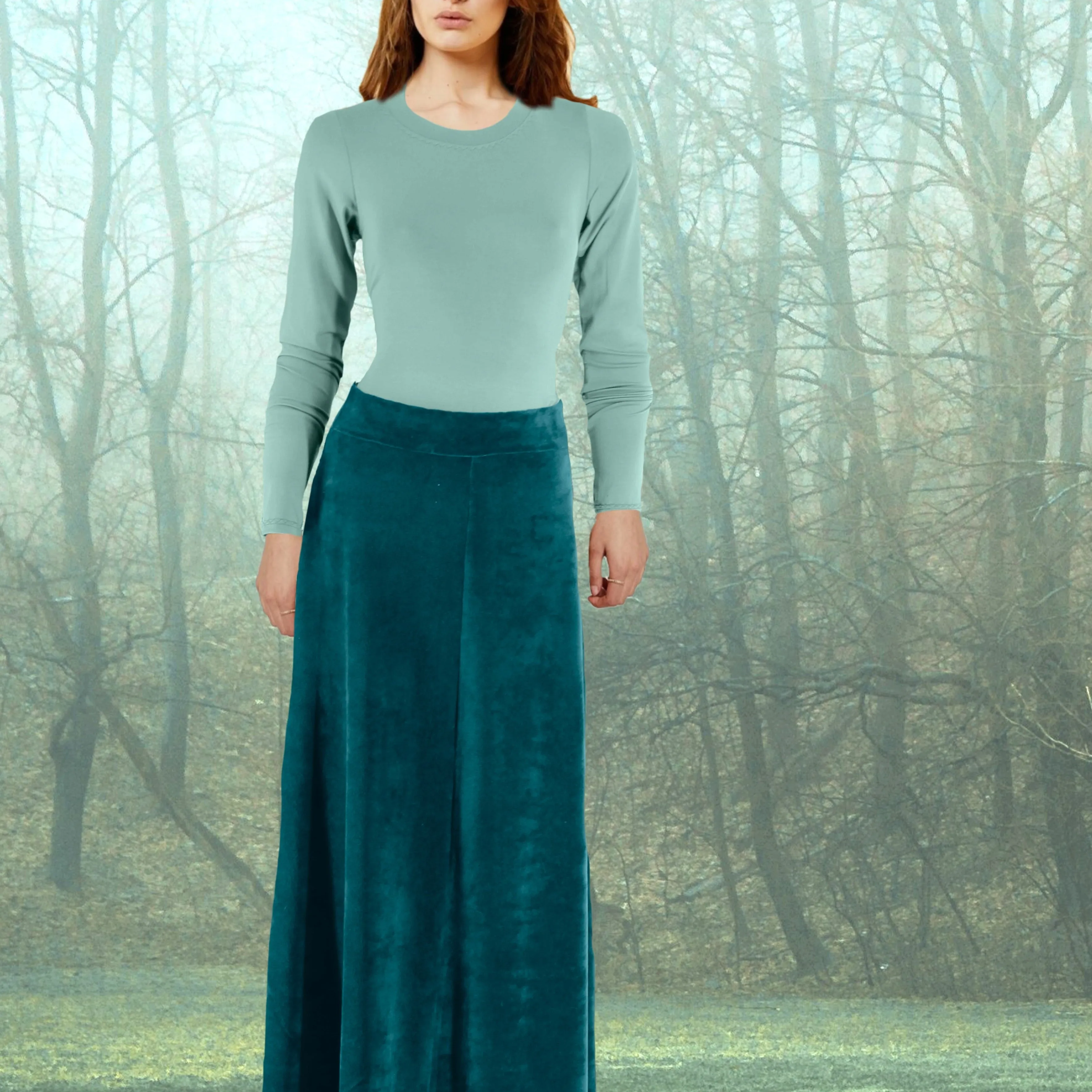 Velours maxi rok /Velvet maxi skirt