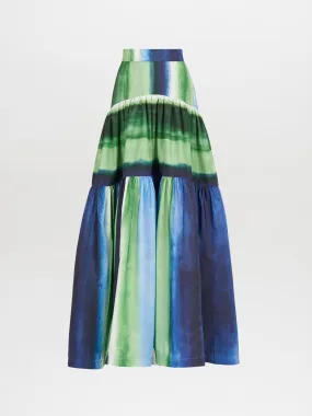 Venus Skirt Washed Emerald Blue