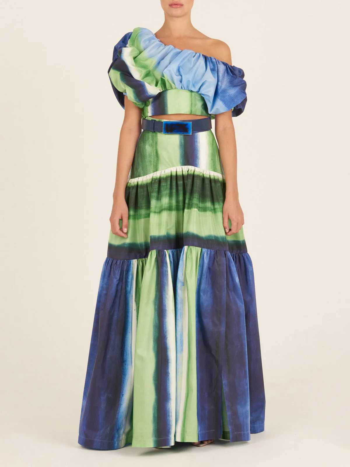 Venus Skirt Washed Emerald Blue