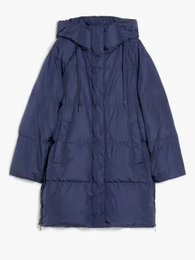 WEEKEND MAX MARA WATER-REPELLANT TAFFETA PARKA IN NAVY