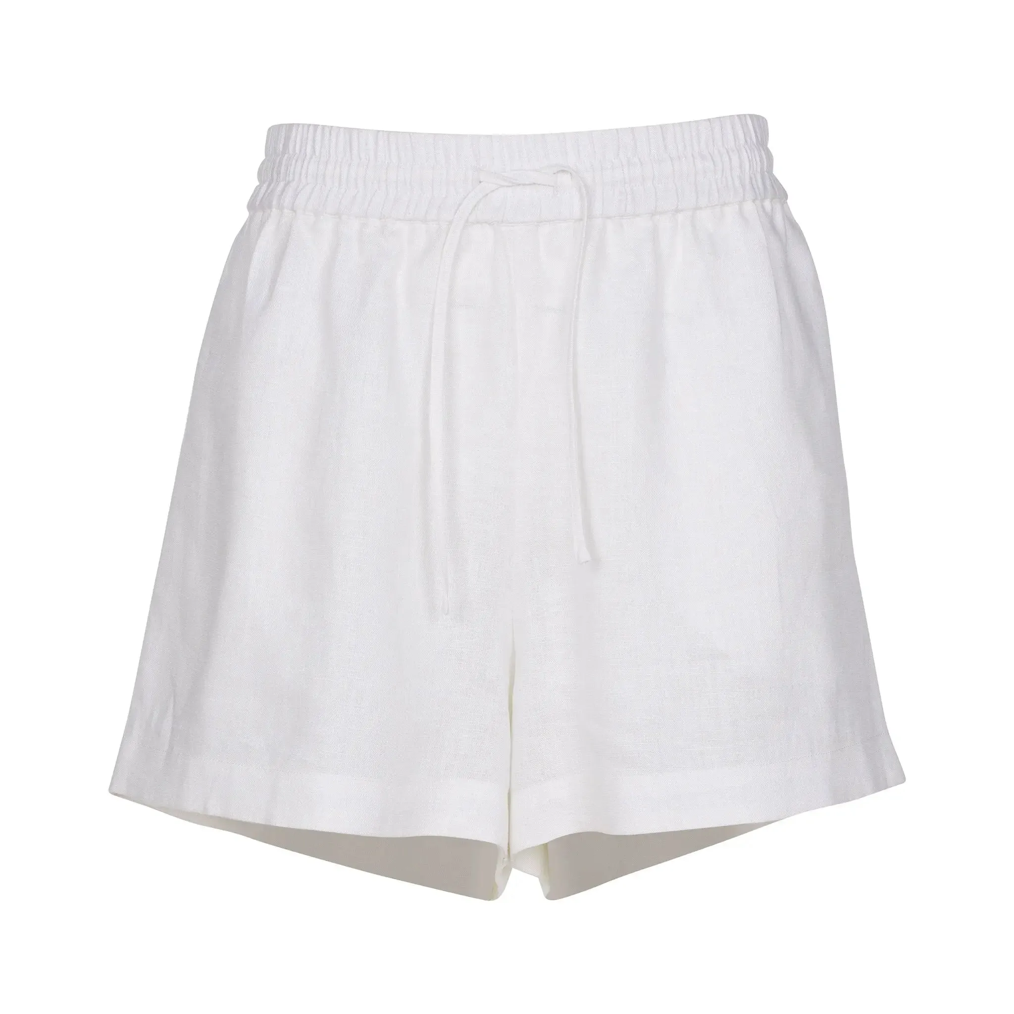 White Heavy Linen Shorts Perfect Days