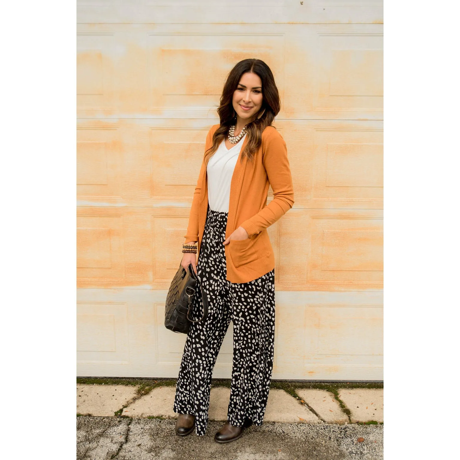 Wide Leg Leopard Pants