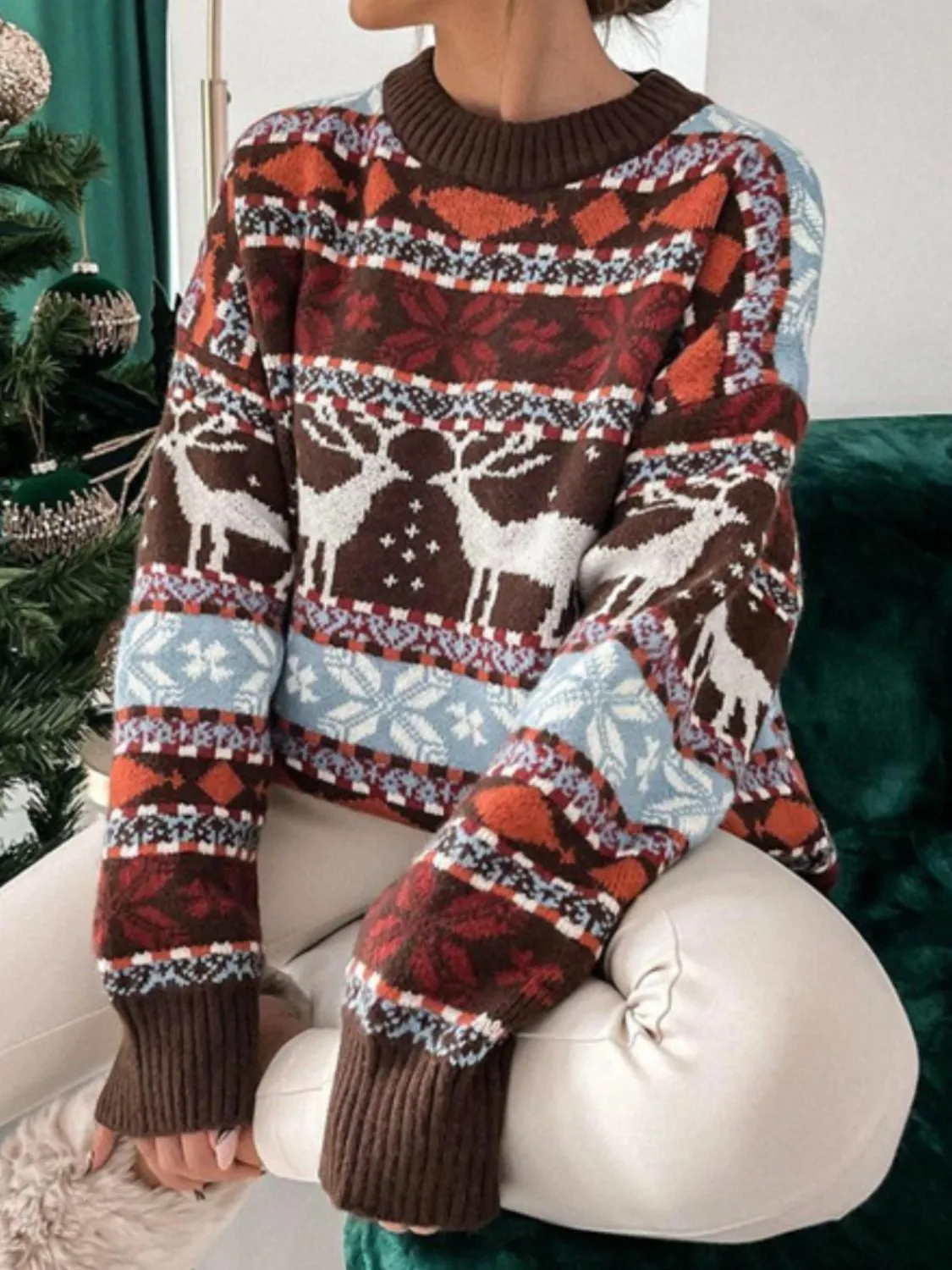 Women's Alpine Reindeer Sweater