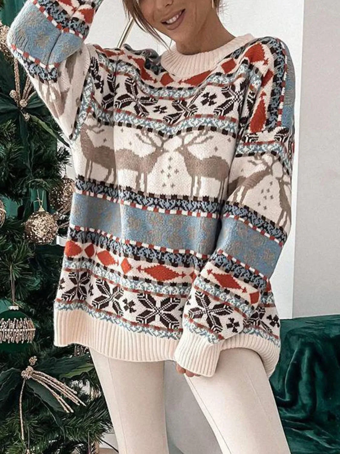 Women's Alpine Reindeer Sweater