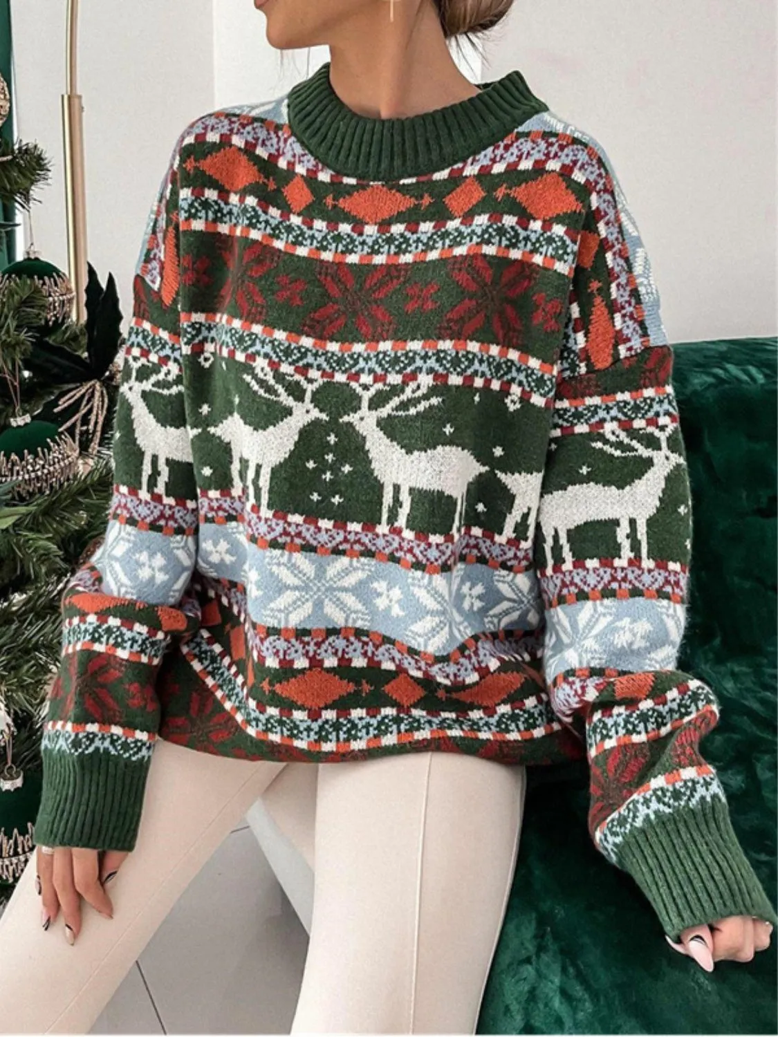 Women's Alpine Reindeer Sweater