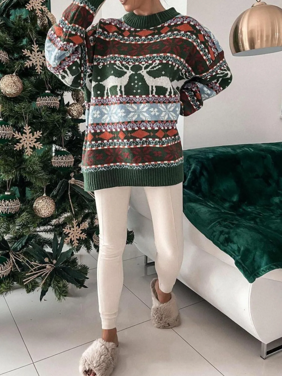 Women's Alpine Reindeer Sweater