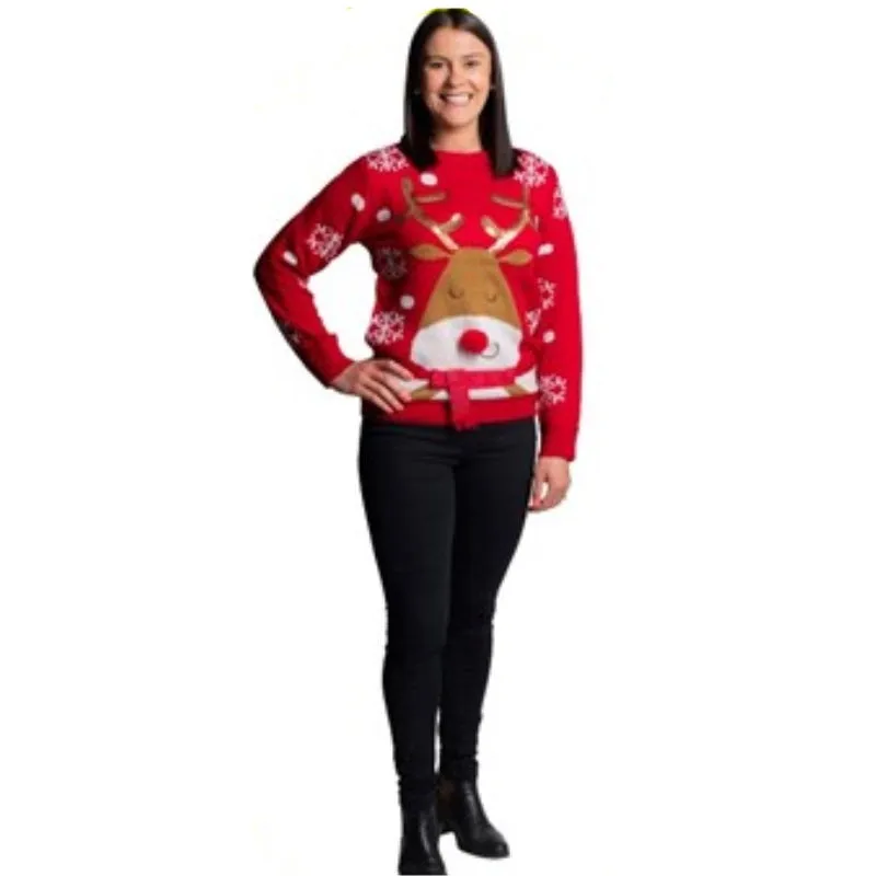 Xmas Reindeer Lady Jumper