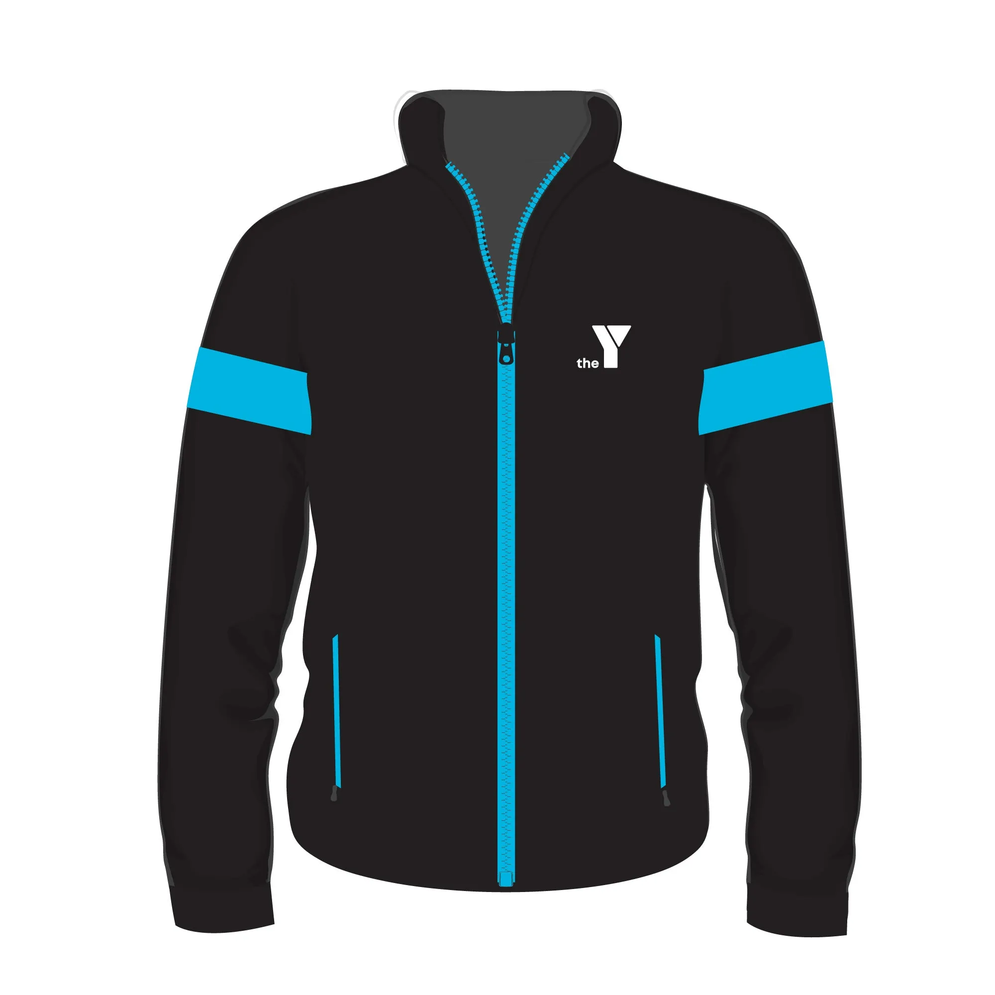 Y Track Jacket - Black/Blue (YOUTH)