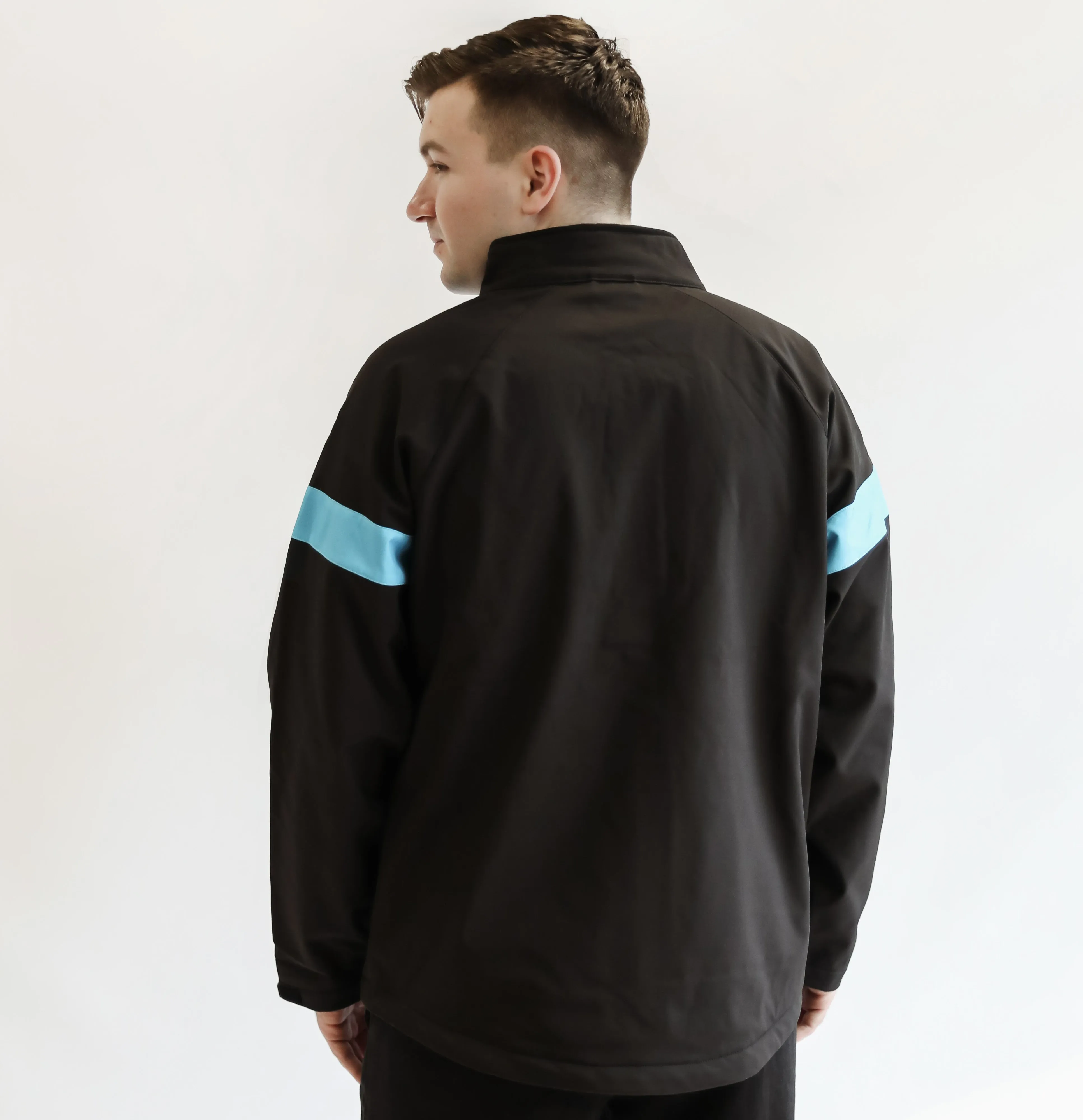 Y Track Jacket - Black/Blue (YOUTH)