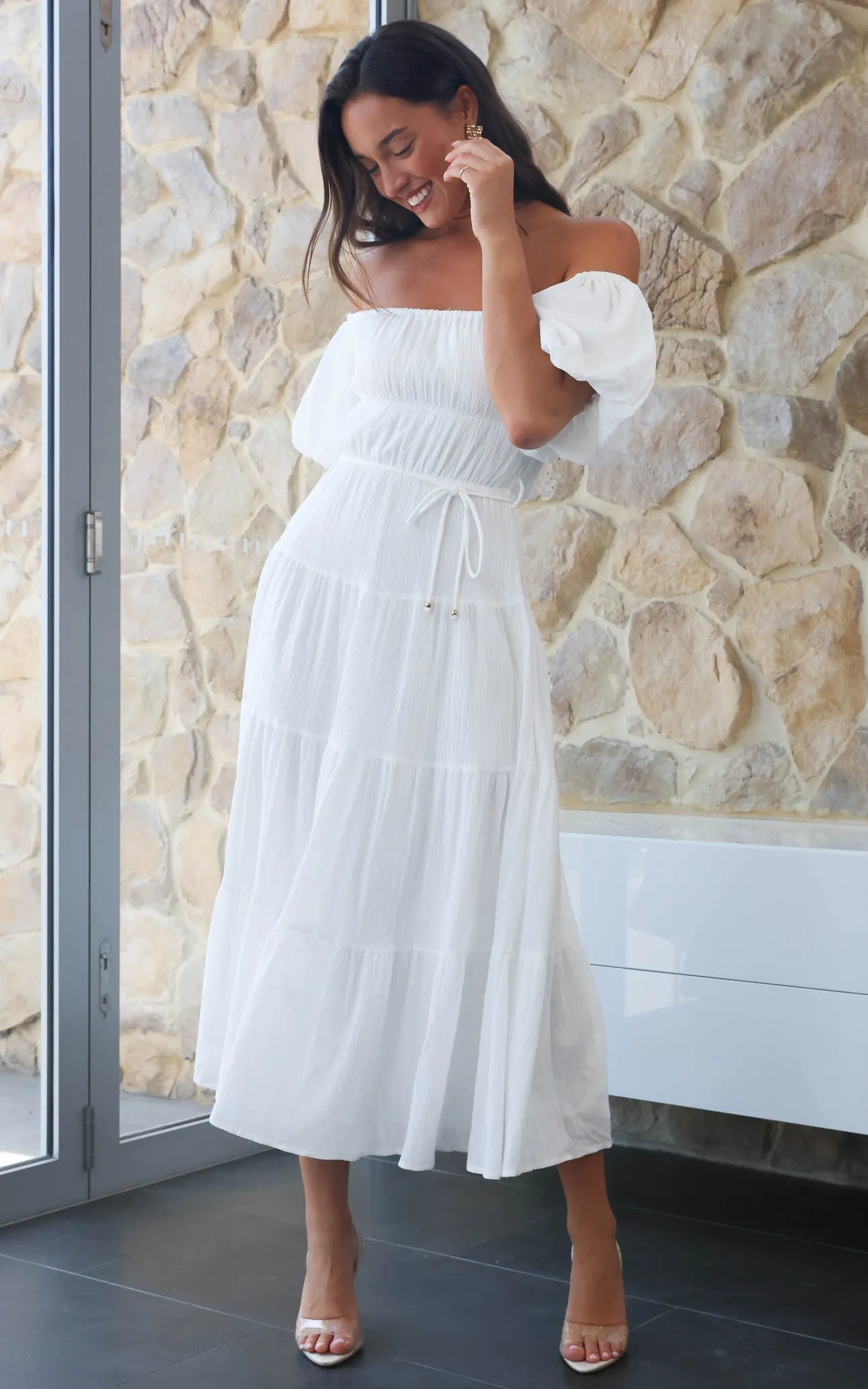 Zanetti Maxi Dress - White