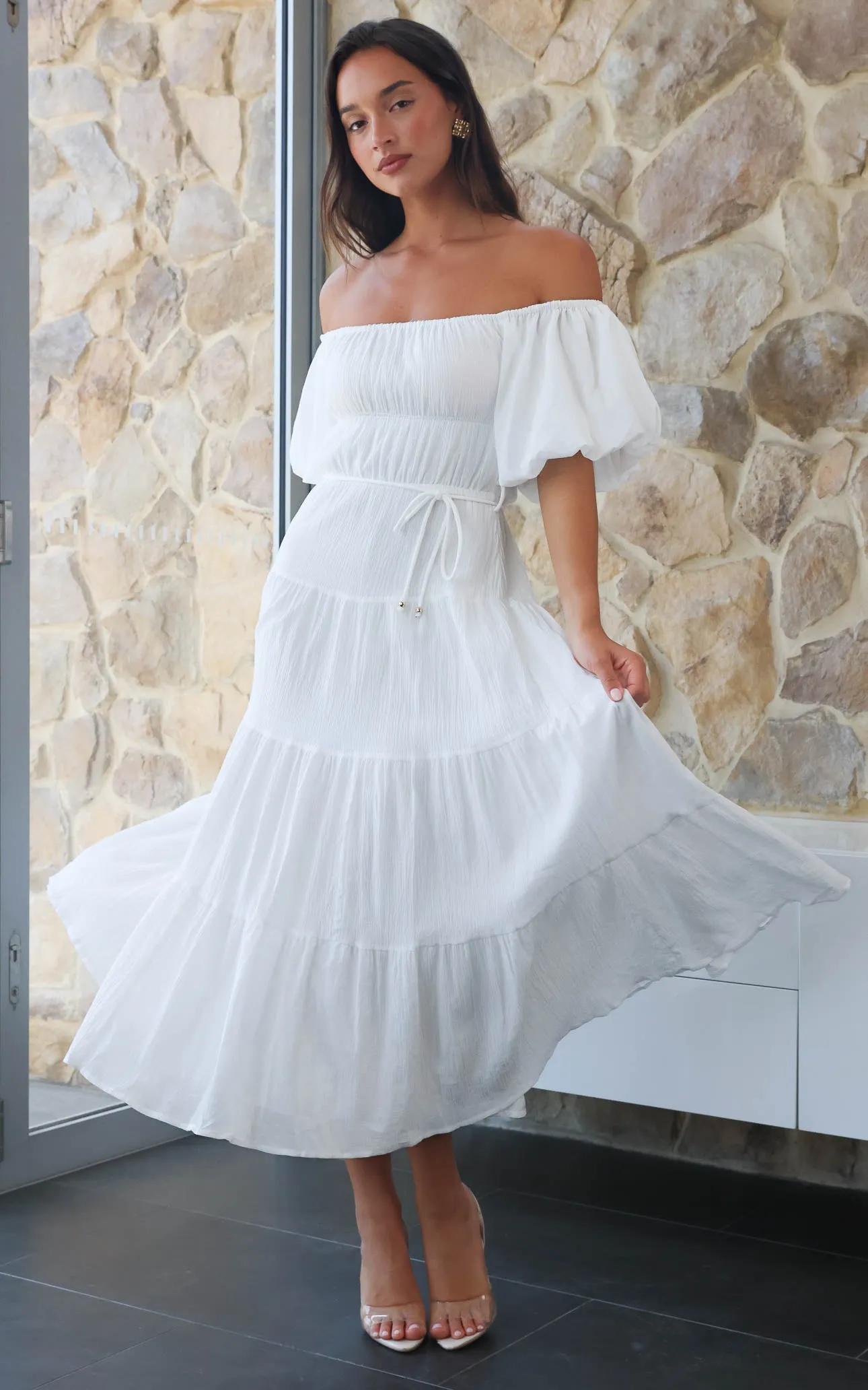 Zanetti Maxi Dress - White